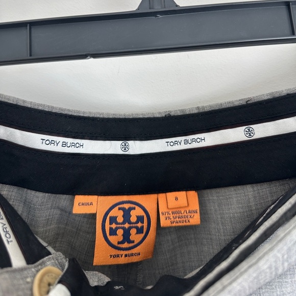 Tory Burch Gray Wool Blend Dress Pants Trousers Women's Size 8 - Picture 4 of 4